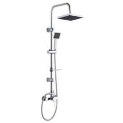 Set ducha con grifo inox con rociador Tineo SD31014