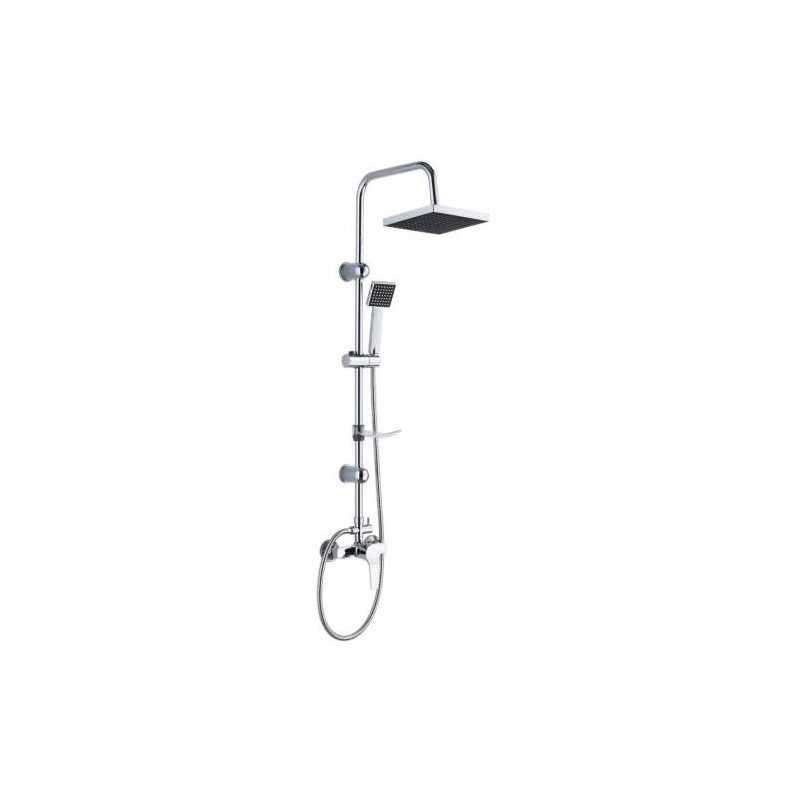 Set ducha con grifo inox con rociador Tineo SD31014