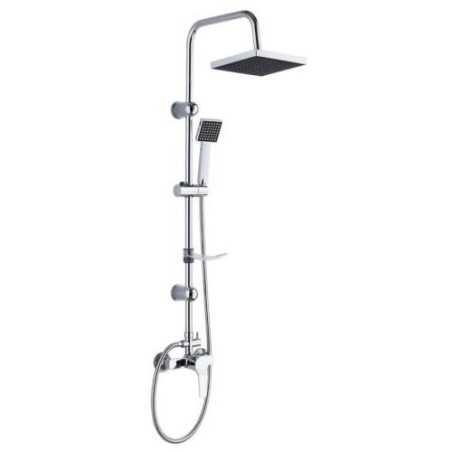 Set ducha con grifo inox con rociador Tineo SD31014