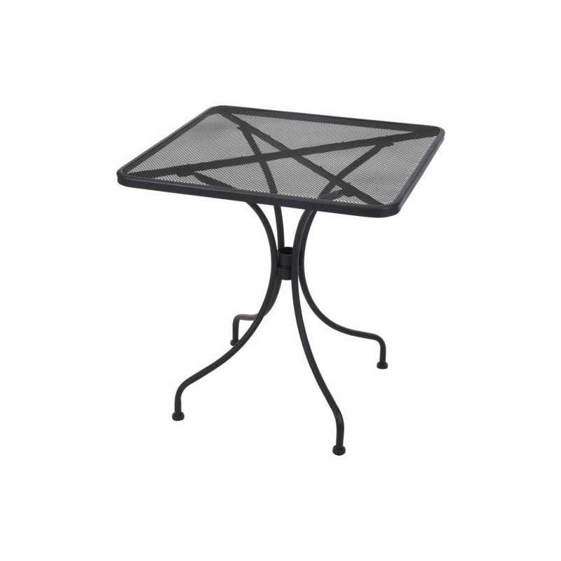 Mesa jardin gris aluminio 70x70cm. X81000050