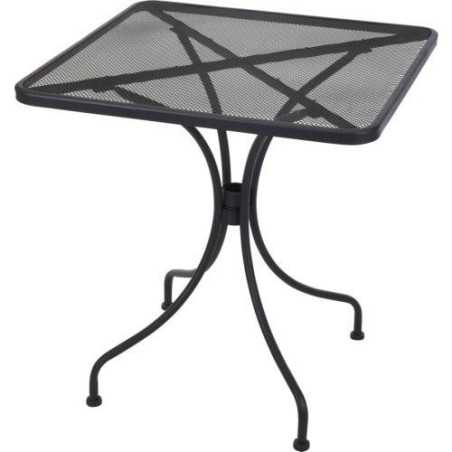 Mesa jardin gris aluminio 70x70cm. X81000050