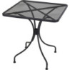 Mesa jardin gris aluminio 70x70cm. X81000050