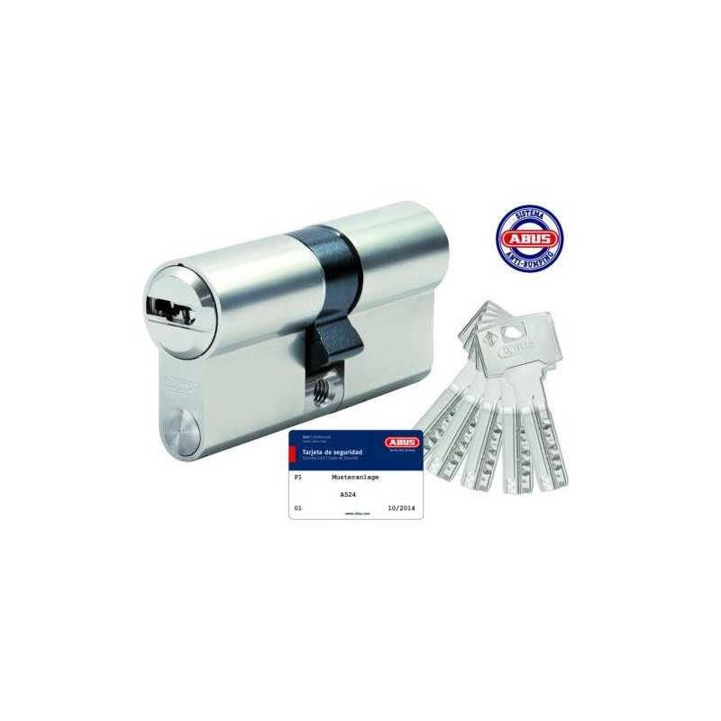 Cilindro de seguridad ABUS modular niquel doble embrague 40/40