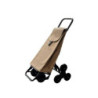 Carro compra GARMOL 55l sube escalera rafia beige c-507