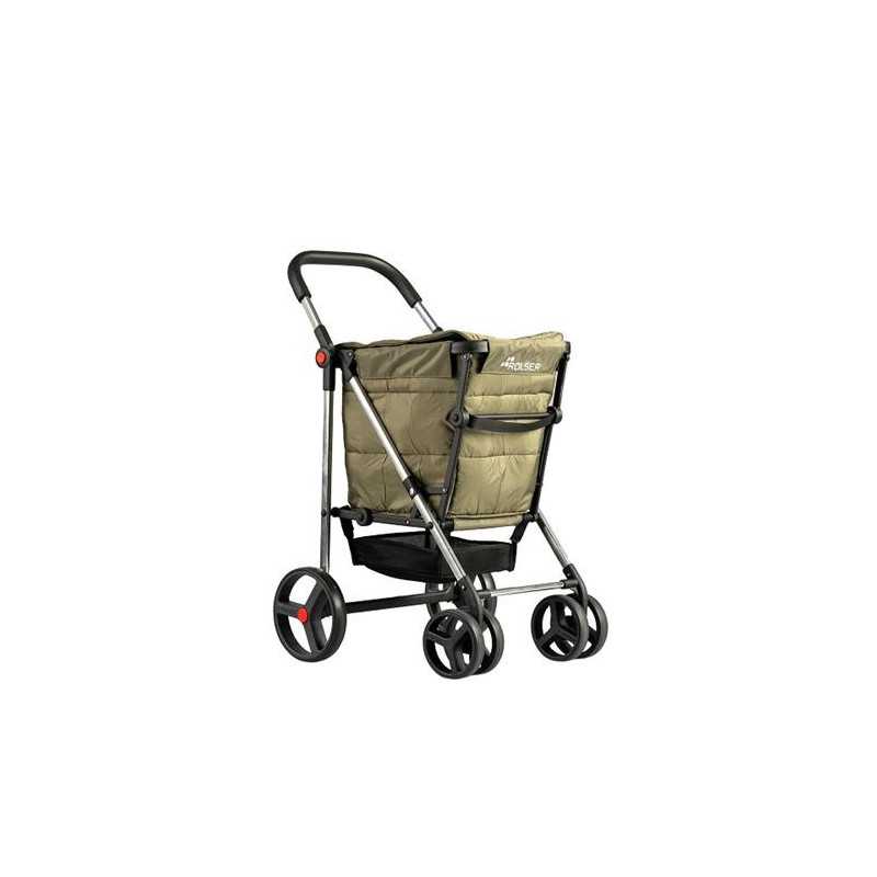 Carro compra ROLSER Basket polar kaki 58l BAS001
