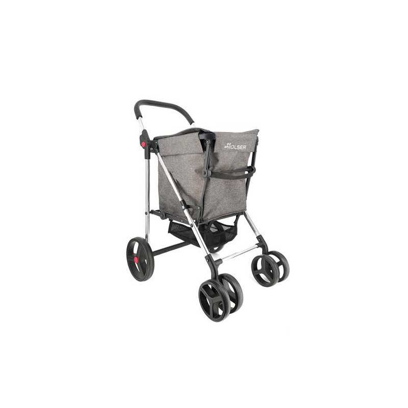 Carro compra ROLSER Basket Tweed 4B gris 58l BAS007