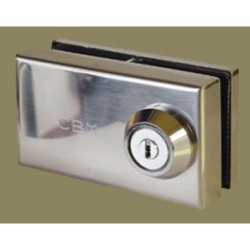 Cerradura CBM para cristal 1/2 a latonado URA 01-T