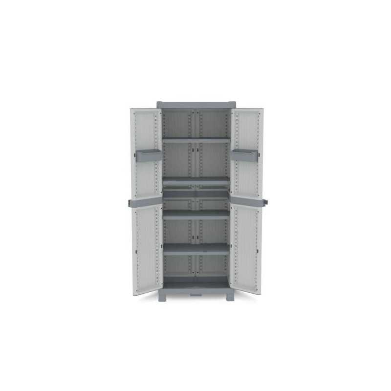 Armario JOBGAR de resina Wave alto gris 181x70x43cm