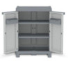 Armario JOBGAR de resina Wave bajo gris 97x70x43cm.