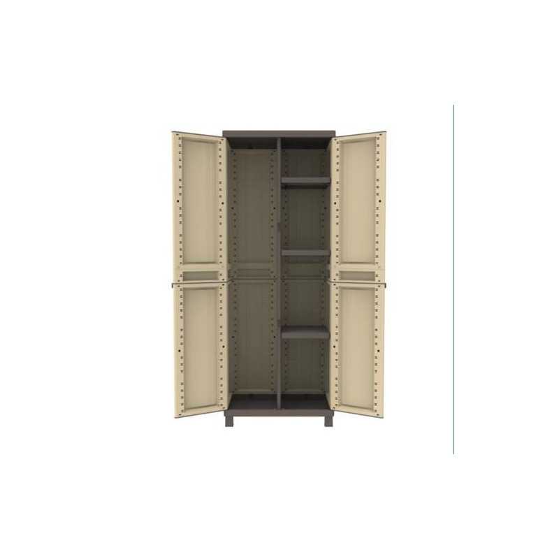 Armario escobero JOBGAR dos puertas 181x68x39cm. Sahara