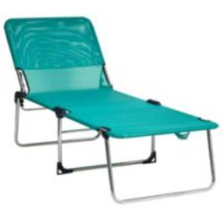 Cama ALCO aluminio alta textilene posiciones 1020ALF-0030