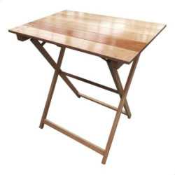Mesa ARANAZ haya plegable con tablillas 70x50 barniz 9113