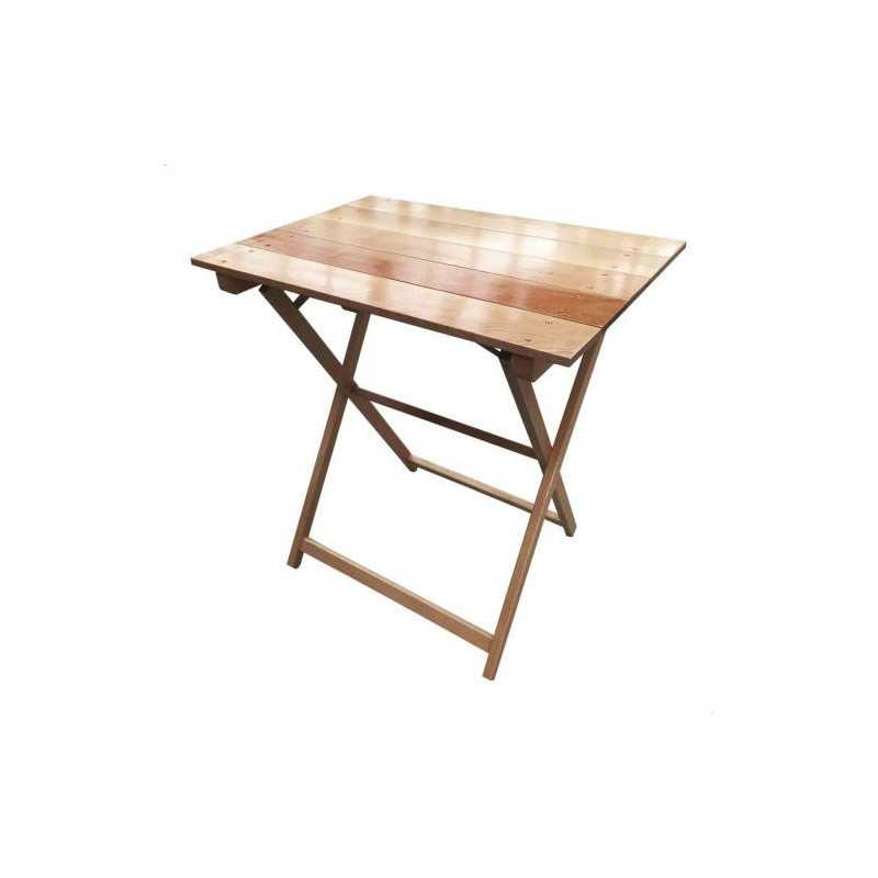 Mesa ARANAZ haya plegable con tablillas 70x50 barniz 9113