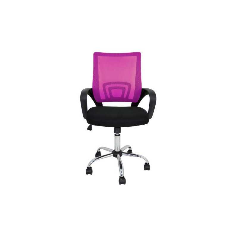 Silla escritorio Martina colors negro / rosa FS1156RS