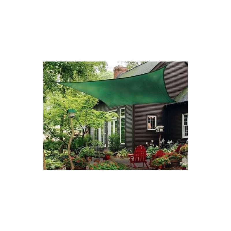 Kit sombreo poliester NOVARTIX cuadrado 3,6x3,6 verde