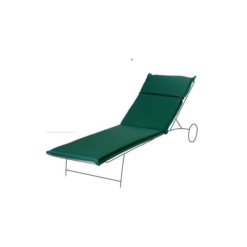 Cojin tumbona FABOTEX 190x60x7 verde/gris 986739