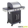Barbacoa gas americano COOK IN GARDEN Fidgi 3 quemadores + side