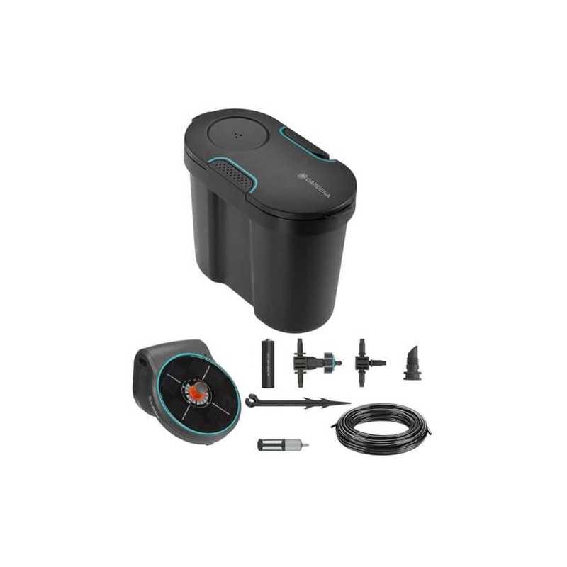 Set riego solar GARDENA Aquabloom con deposito