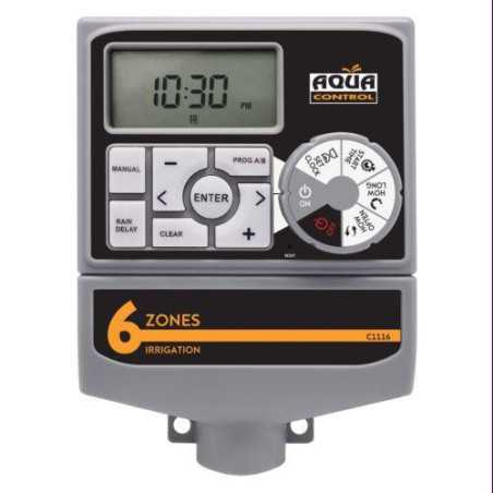 Programador electronico AQUA CONTROL 6 estaciones aqua control