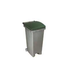 Contenedor jardin MAIOL 80l c/ruedas verde y gris CVS80
