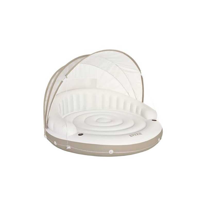 Colchoneta hinchable INTEX Isla Canopy 199x150 cm