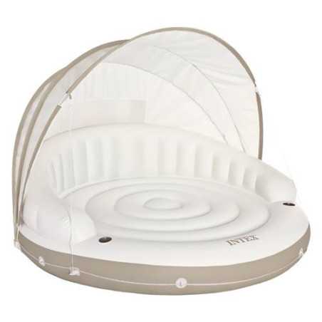 Colchoneta hinchable INTEX Isla Canopy 199x150 cm