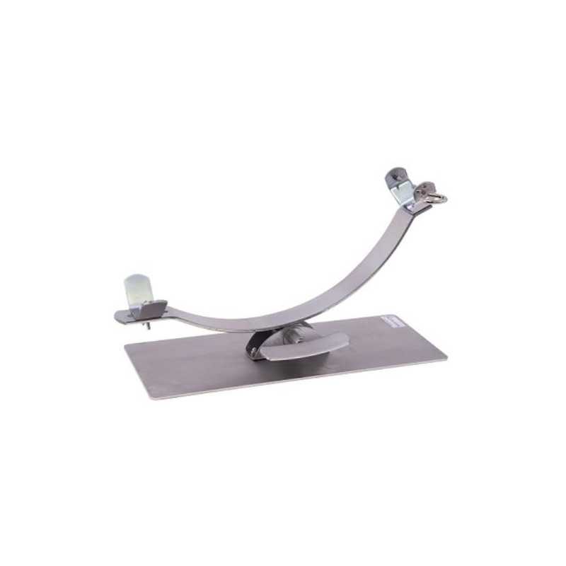 Jamonero FLORES CORTES con balancin pletina 40x6 B inox 17940