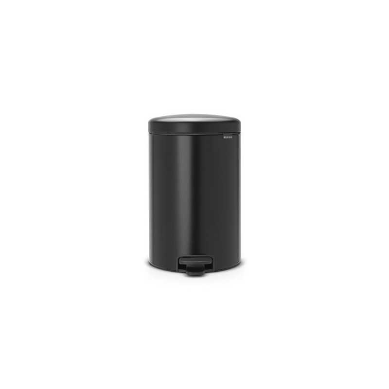 Cubo de basura BRABANTIA pedal negro 20l Newicon 114106