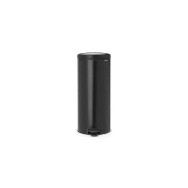 Cubo de basura BRABANTIA pedal negro 30l Newicon 114540