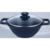 Cacerola concava BRA aluminio fundido con tapa 28 cm. Induccion