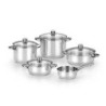 Menaje 5 piezas BRA Optima tapa cristal