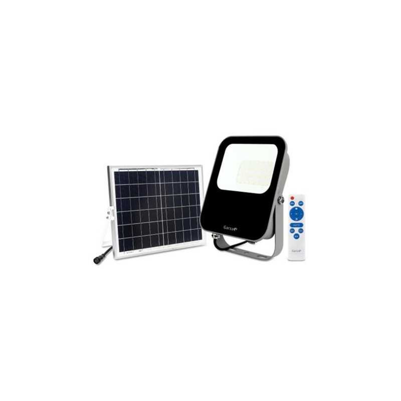 Foco proyector GARZA led solar 60w con mando 65k