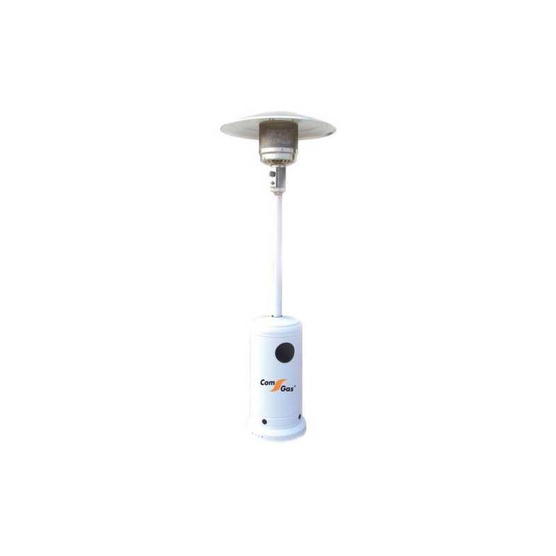 Estufa exterior gas COM GAS c/r blanca 65000