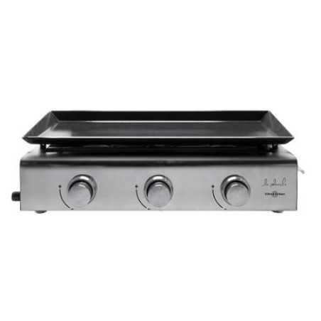 Plancha gas VITROKITCHEN acero inoxidable 3 fuegos PG310IB