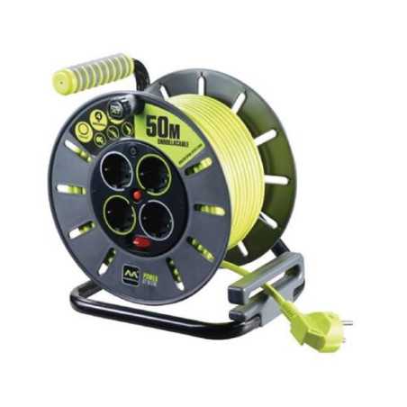 Enrollacable LUCECO 4 tomas 16a 50m. PRO-XT OLE50164SL-PX