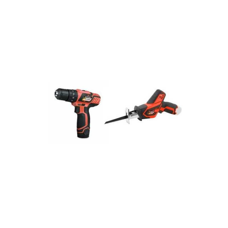 Taladro atornillador STAYER 12v pbl122cpk + sierra sable SSL12