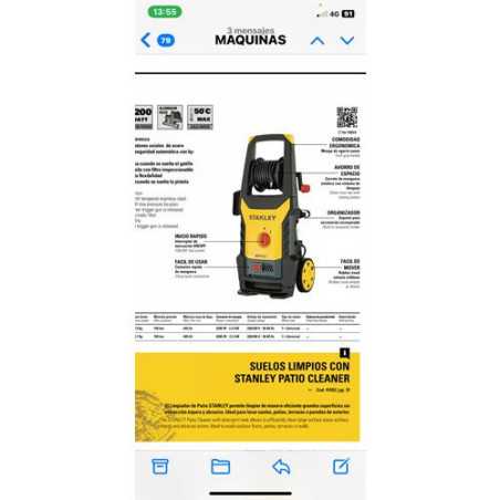 Hidrolimpiadora STANLEY 150 bares SPW22E
