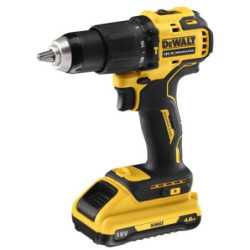 Taladro percutor DEWALT sin escobillas xr 18v. Con bateria + maletín