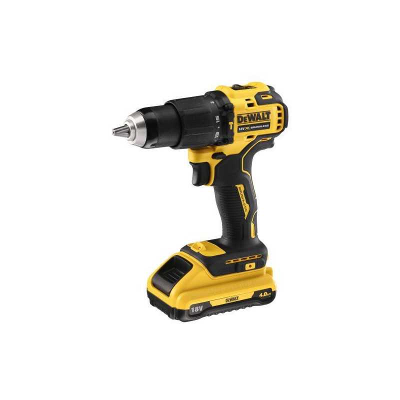 Taladro percutor DEWALT sin escobillas xr 18v. Con bateria + maletín