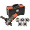 Mini amoladora KIT BLACK & DECKER 900w 125mm con empuñadura