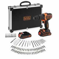 Taladro percutor BLACK & DECKER 18v 2 bat + 80 acc BDCHD18BAFC-QW