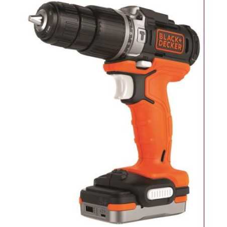 Taladro percutor BLACK & DECKER 12 v. 10 mm. BDCHD12S1-XJ