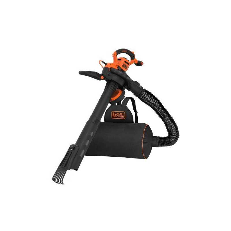 Aspirador soplador BLACK & DECKER triturador mochila 3000w