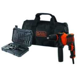 Taladro percutor BLACK & DECKER 710w portabrocas 13mm + accesorios