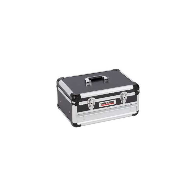 Maletín aluminio KREATOR 430x300x205mm. 1 cajon KRT640601B