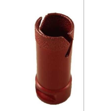 Corona diamante roja MUSSOL M-14 para porcelanico 68 mm