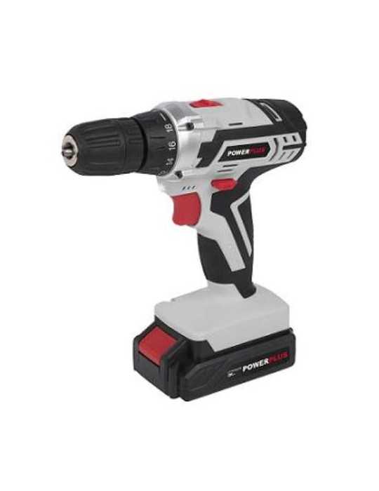 Taladro bateria POWERPLUS 20v.1,3ah.2 velocidades POWC 1071