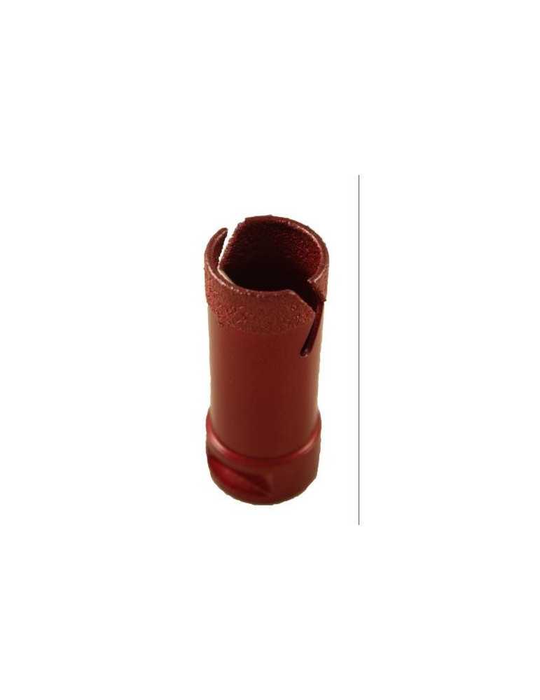 Corona diamante MUSSOL roja M-14 para porcelanico 30 mm