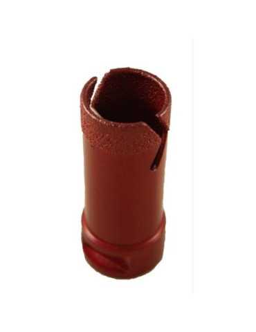 Corona diamante MUSSOL roja M-14 para porcelanico 43 mm