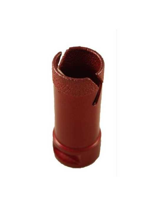 Corona diamante MUSSOL roja M-14 para porcelanico 43 mm